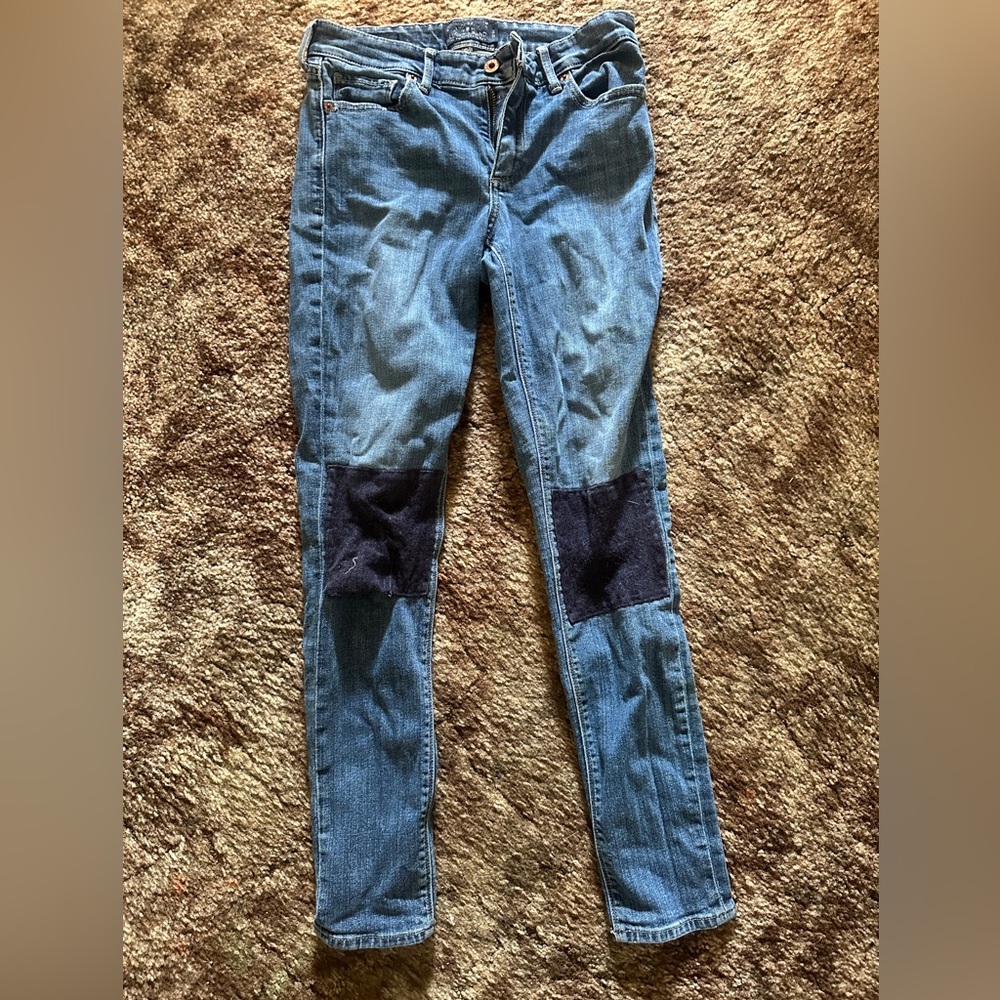Lucky brand patch work jeans